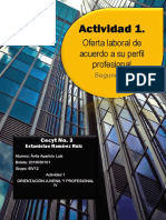 Oferta Laboral de Acuerdo A Su Perfil Profesional: Actividad 1