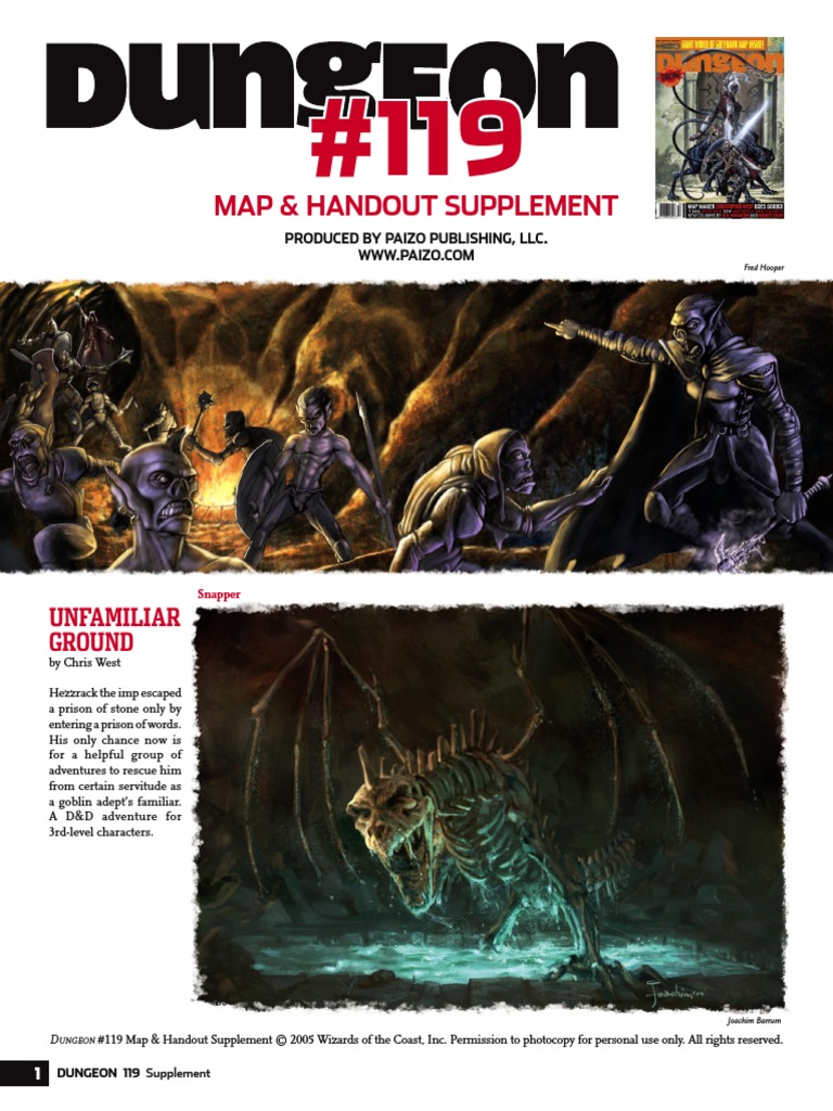 Dungeon # 119 Maps & Handout Supplement | PDF | Dungeons & Dragons ...