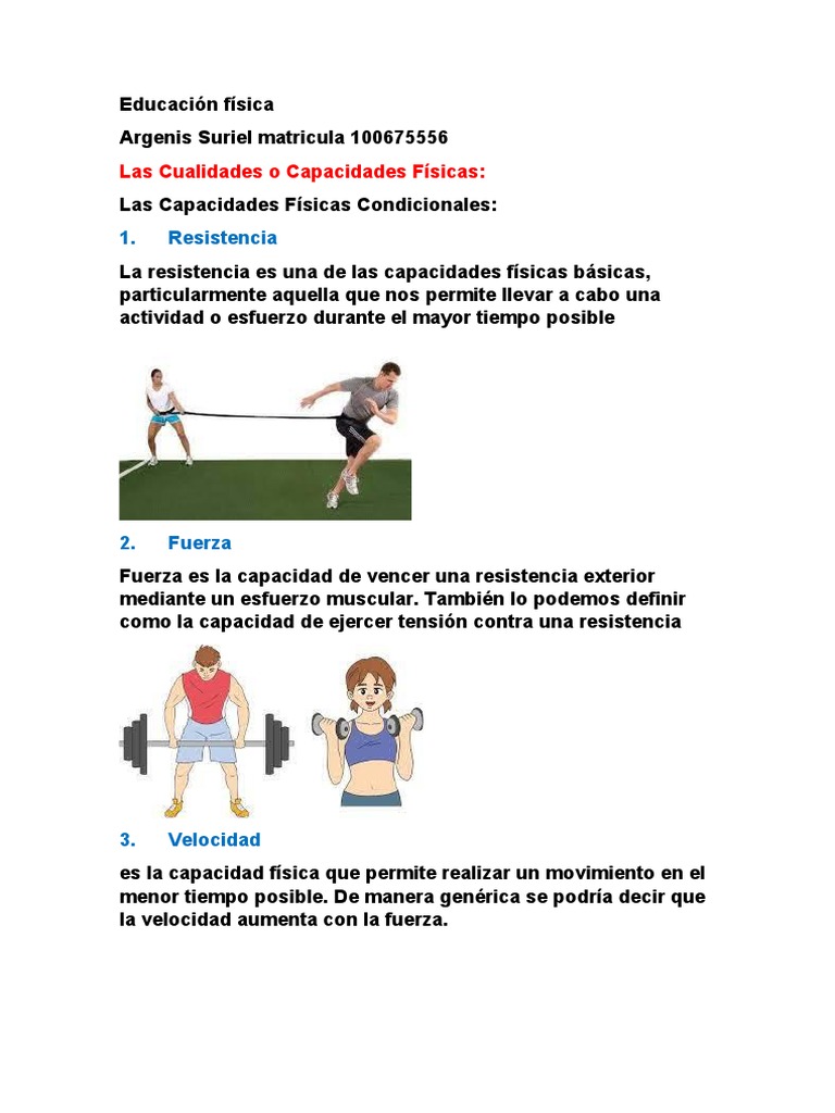 Capacidades Físicas Básicas y Coordinativas | PDF | Flexibilidad ...