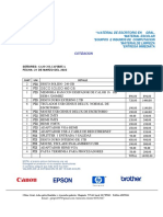 Importaciones Y Distribucion: Señores: Gam Colcapirhua Fecha: 21 de Marzo Del 2023