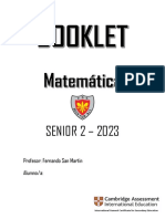 SENIOR 2 - 2023: Profesor: Fernando San Martin Alumno/a
