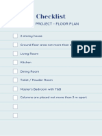 Plate Project Checklist