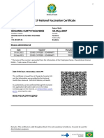 Covid 19 National Vaccination Certificate: Doses Administered