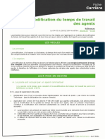 (CDG72) - Fiche Pratique Carriere Modification Temps de Travail Des Agents Maj 04 2021