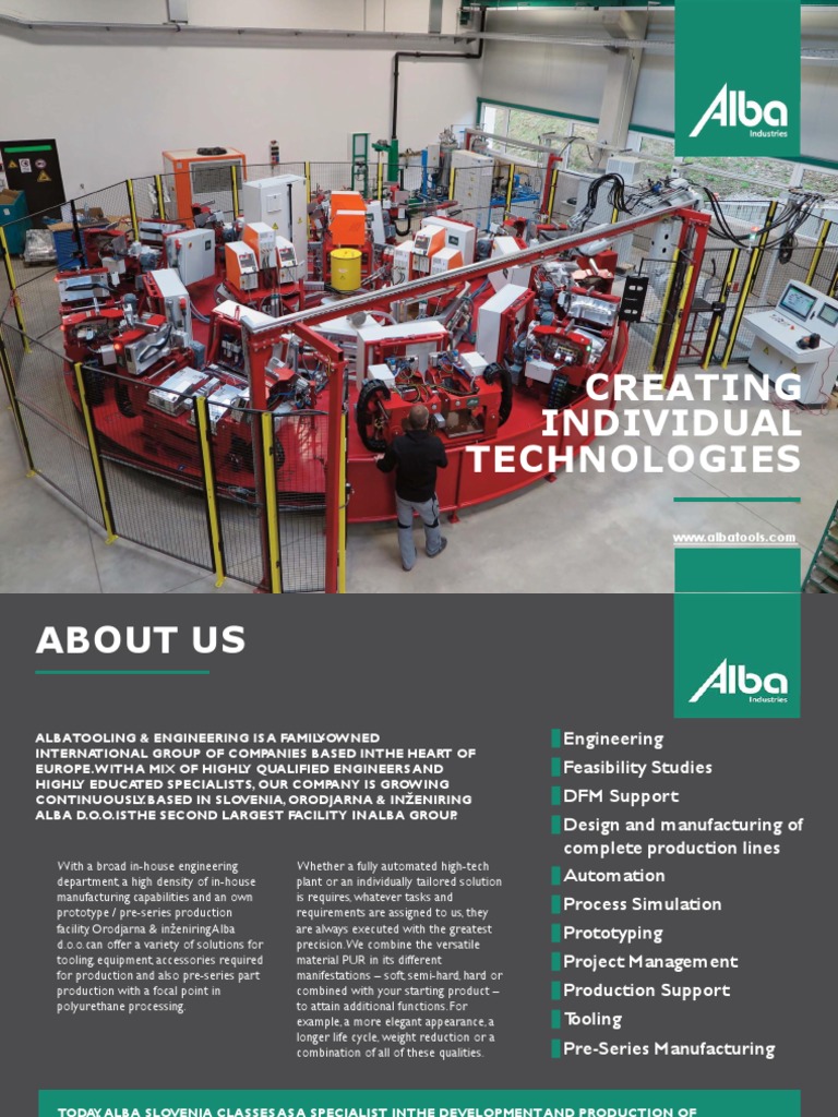 Alba Tooling & Engineering Solutions | PDF | Polyurethane | Engineering