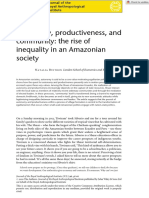 Rise of inequality in an Amazonian society as autonomy and community transform