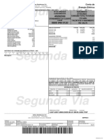 Conta de energia elétrica residencial