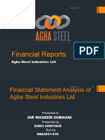 Financial Reports: Agha Steel Industries LTD