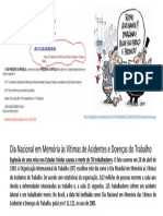 Dia Nacional em Memória Às Vítimas de Acidentes e Doenças Do Trabalho