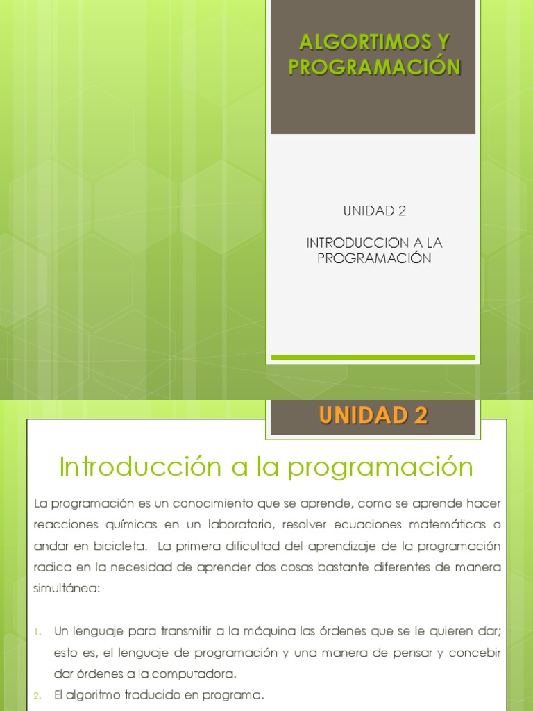 Introducción a la Programación y Paradigmas | PDF | Lenguaje de ...