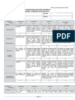 Rúbrica de Evaluación Final