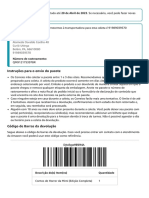 Instruções para o Envio Do Pacote: Endereço de Coleta