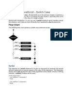 Javascript - Switch Case: Flow Chart