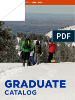 Graduate: Catalog