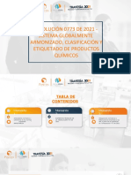 RESOLUCIÓN 0773 DE 2021 - Sistema Globalmente Armonizado, Clasificación Y Etiquetado de Productos Químicos