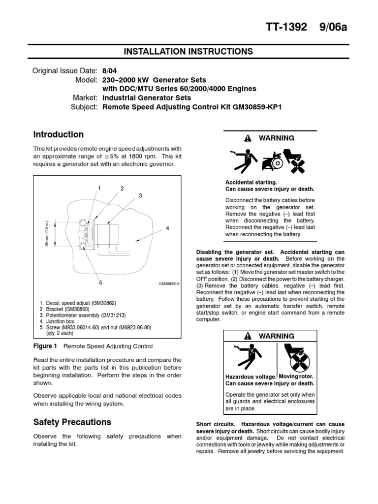 TT 1392 | PDF | Electrical Wiring | Electrical Components