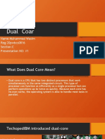 Dual Coar: Name:Muhammad Wasim Reg:20pwbcs0816 Section:C Presentation NO: #1