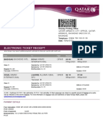 Electronic Ticket Receipt: Passenger: Iftikhar Muhammad (ADT) Booking Ref: PTQLX4