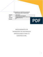 Procedimiento de Transporte de Materiales