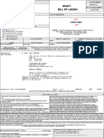 Bill of Lading Draft: Carrier