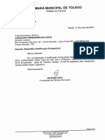 Resposta à Notificação Extrajudicial da Câmara Municipal de Toledo