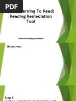 LTR (Learning To Read) Reading Remediation Tool