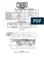 Rig Weight and Measurement Worksheet: 2019 Watson Gxxta S/N 2097