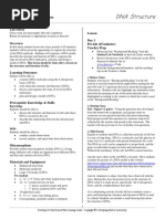 Lesson Plan DNA Structure