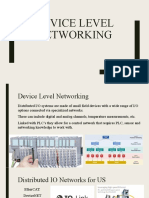 Device Level Networking Device Net and IO Link