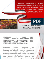 Peran Kesbangpol Dalam Permendagri 12 Tahun 2019 Fasilitasi Pencegahan Dan Pemberantasan Peredaran Gelap Narkotika Dan Prekusor Narkotika