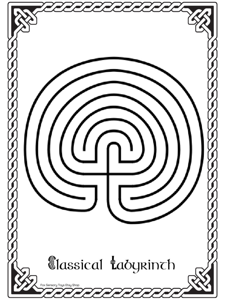 Classical Labyrinth Fox Sensory Toys Etsy Shop PDF