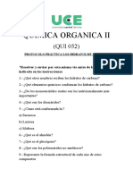 Quimica Organica Ii: Resolver y Enviar Por Esta Misma Vía Antes de La Fecha Indicada en Las Instrucciones