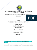 Universidad Estatal de La Península de Santa Elena Facultad de Ciencias Sociales y Salud Carrera de Derecho