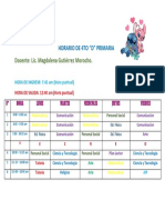 Horario de 4to D Modificado