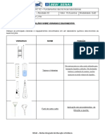 Vidrarias e equipamentos laboratoriais