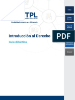 Introducción Al Derecho: Guía Didáctica