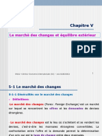 Chapitre V: Le Marché Des Changes Et Équilibre Extérieur