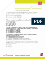 Lee Cada Problema y Encierra La Alternativa Correcta