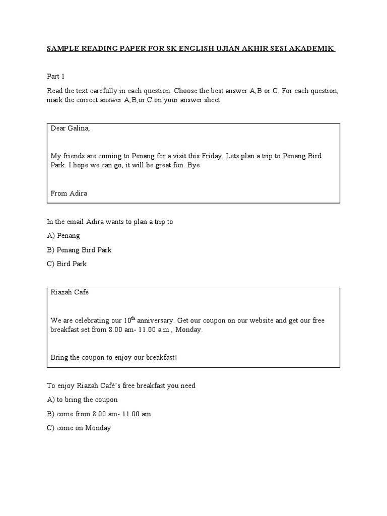 SK Paper Uasa | PDF