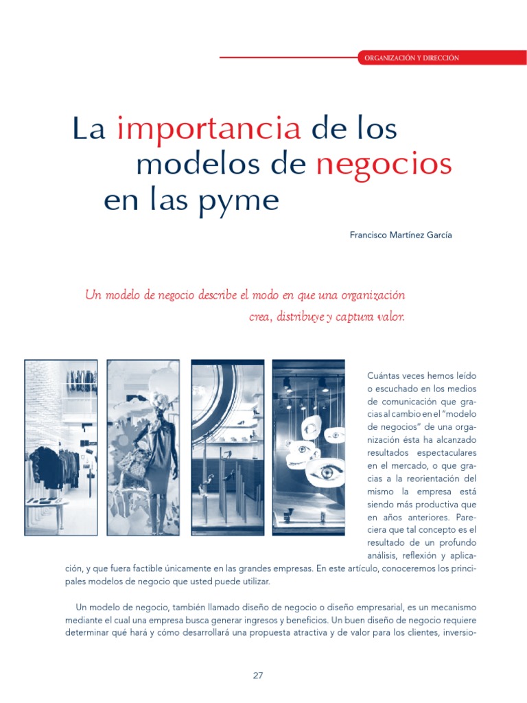 Modelos de Negocio para PYMES | PDF | Modelo de negocio | Marketing