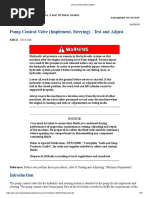 Pump Control Valve (Implement, Steering) - Test and Adjust: 16M Series 3, 16, 18M Series 3 and 18 Motor Grader