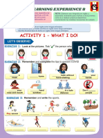 Activity 1 - What I Do!: Learning Experience 8