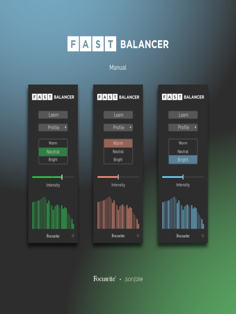 Focusrite Fast Balancer User Guide | PDF
