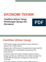 Cashflow, Perhitungan Bunga Dan Ekivalensi