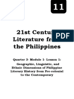 Philippine Literary History Geographic, Linguistic & Ethnic Dimensions