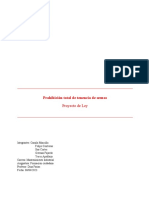 Prohibición Total de Tenencia de Armas