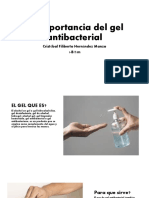 La Importancia Del Gel Antibacterial: Crist Bal Filiberto Hern Ndez Manzo 1-B T/M