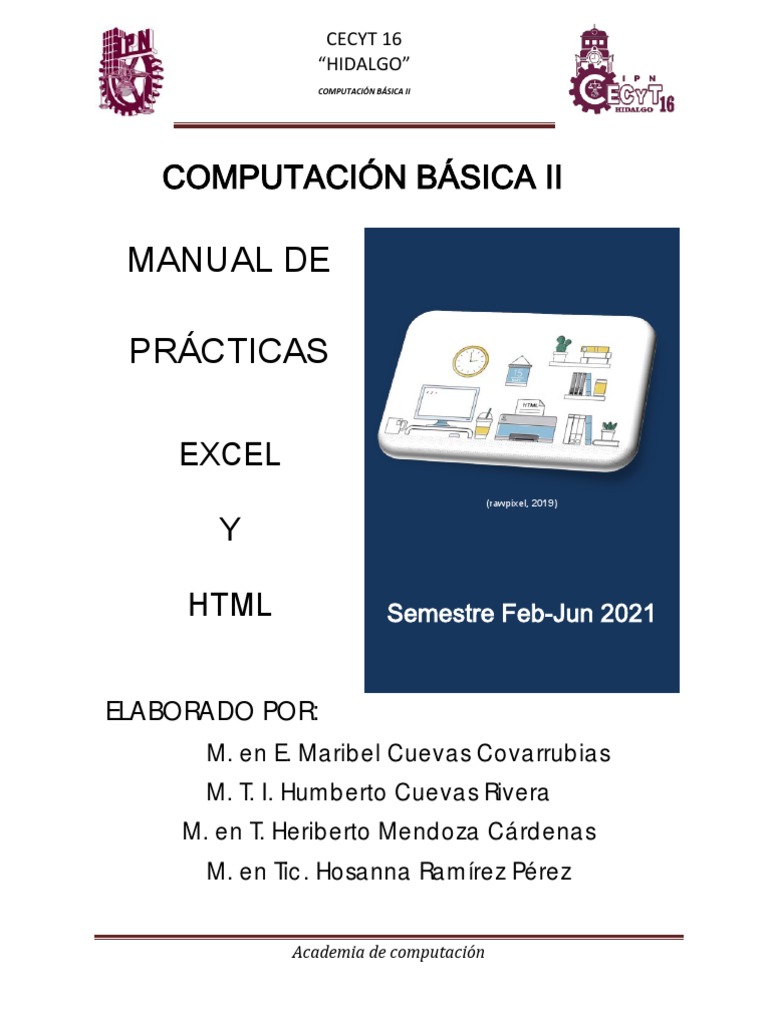 Manual de EXCEL Y HTML 2021 | PDF