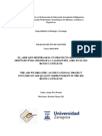 El Aire Que Respiramos: Un Proyecto Educativo Diseñado para Mejorar La Calidad Del Aire en El Ies Reyes Católicos