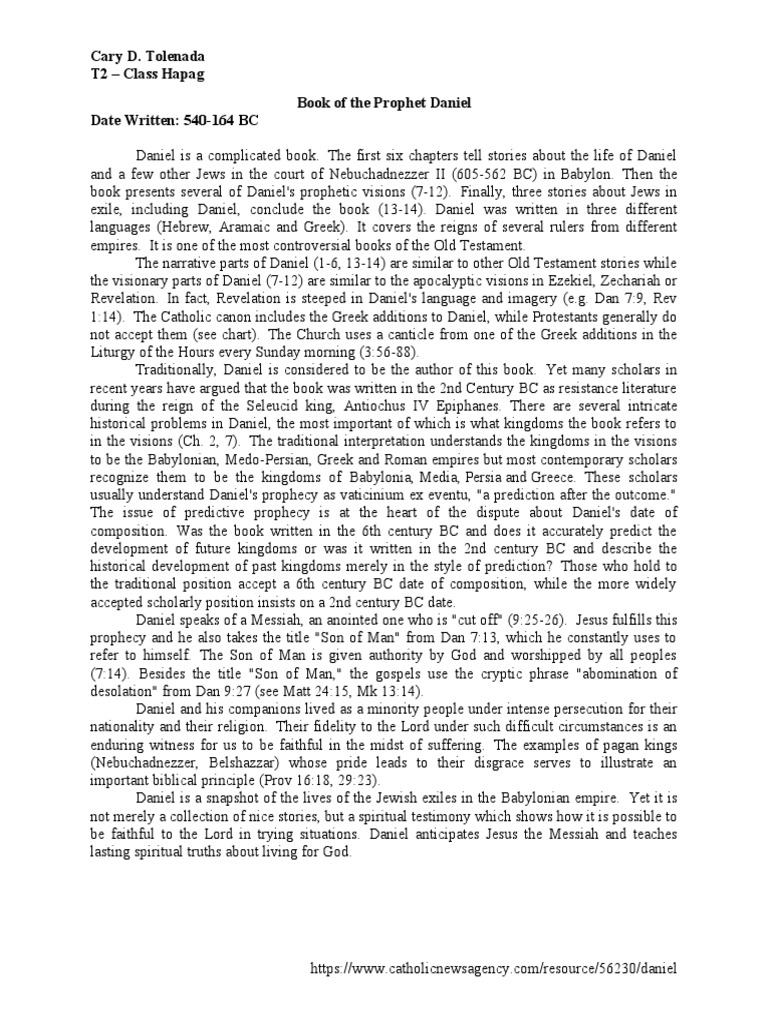 Book Of The Prophets Pdf Book Of Daniel Book Of Zechariah